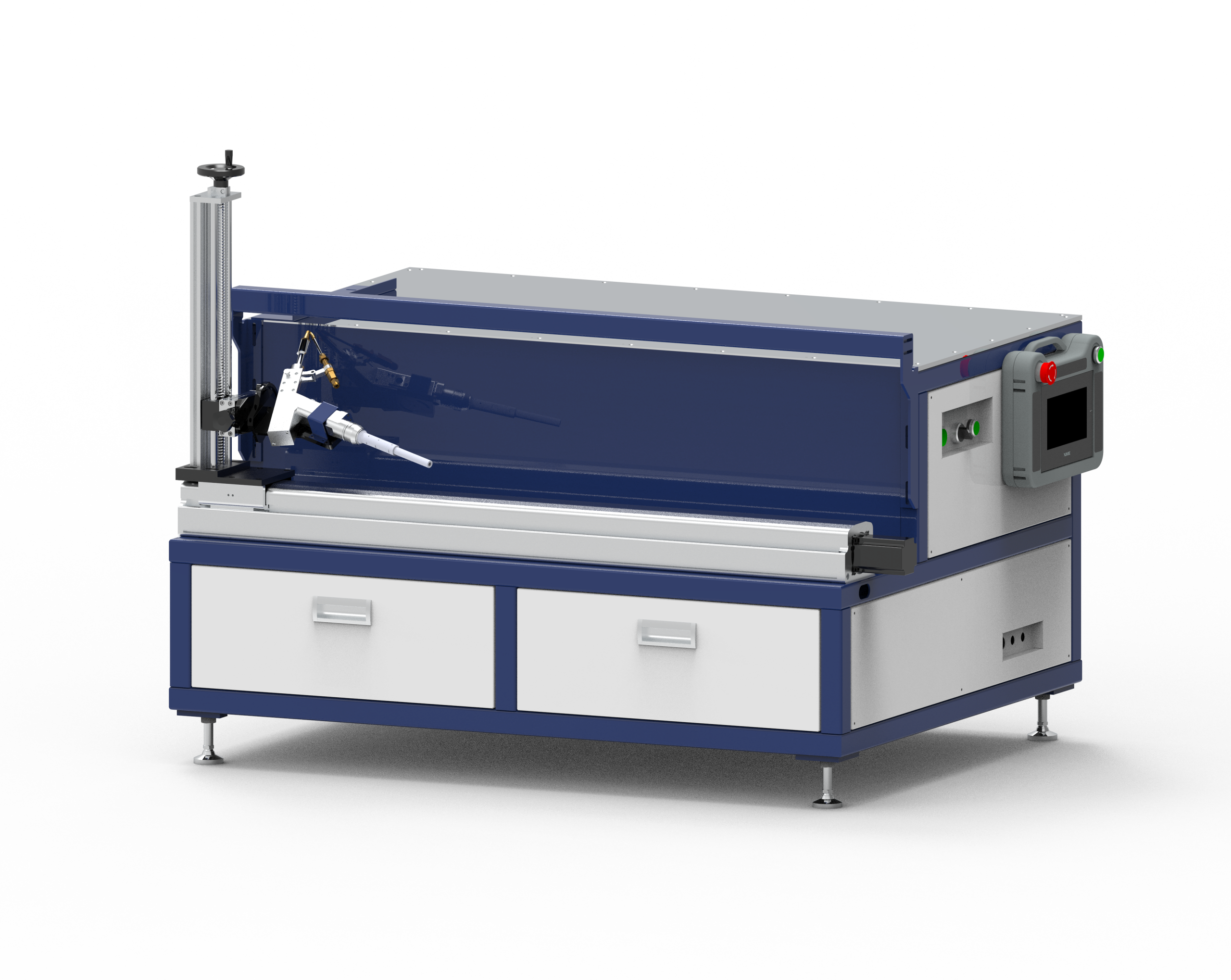 Horizontal automatic welding platform